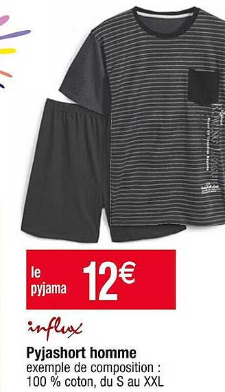 Pyjashort Homme Influx