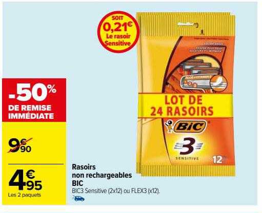 Rasoirs Non Rechargeables Bic