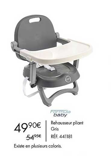 Rehausseur Pliant Gris Formula Baby