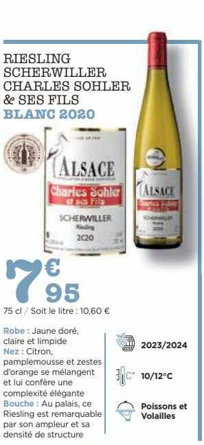 riesling scherwiller charles sohler & ses fils blanc 2020