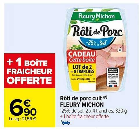 rôti de porc cuit fleury michon
