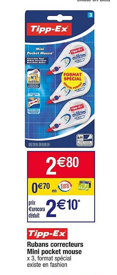 Rubans Correcteurs Mini Pocket Mouse Tipp-ex