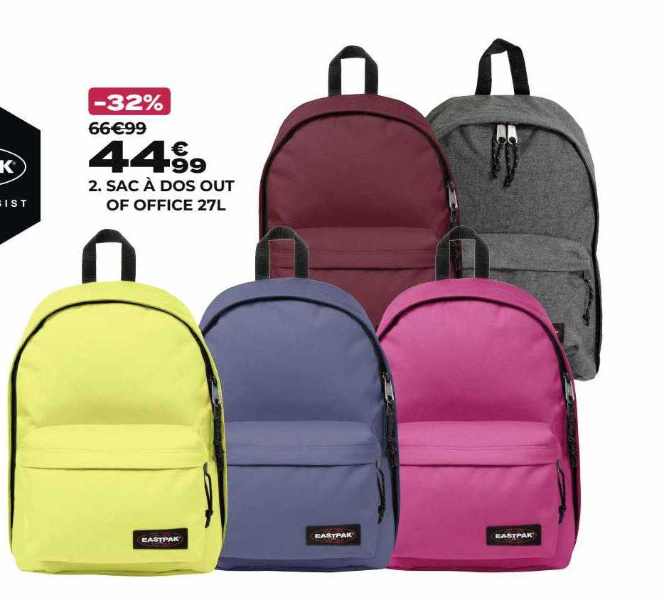 sac à dos out of office 27l eastpak
