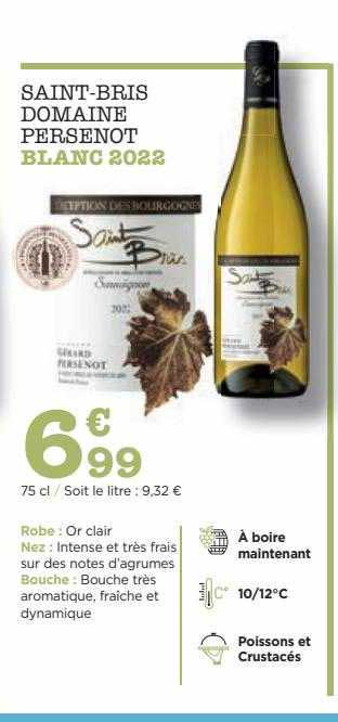 saint-bris domaine persenot blanc 2022