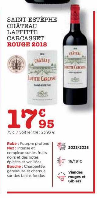 saint-estèphe château laffitte carcasset rouge 2018