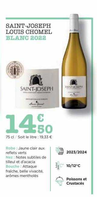 saint-joseph louis chomel blanc 2022