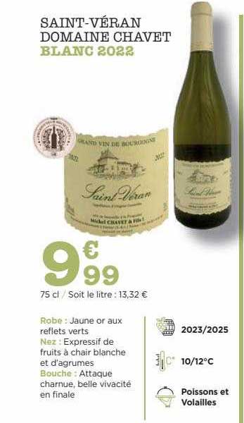 saint-véran domaine chavet blanc 2022