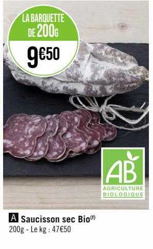 Saucisson Sec Bio