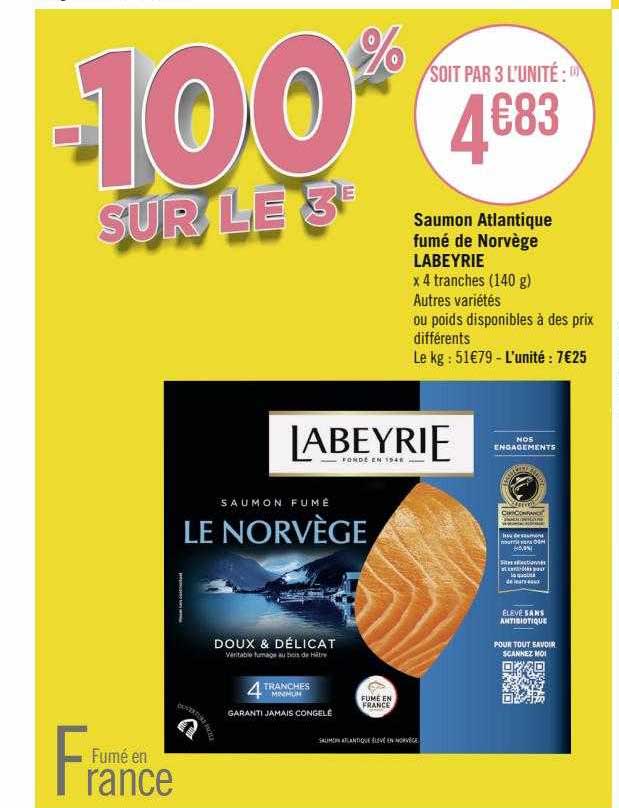 Saumon Atlantique Fumé De Norvège Labeyrie