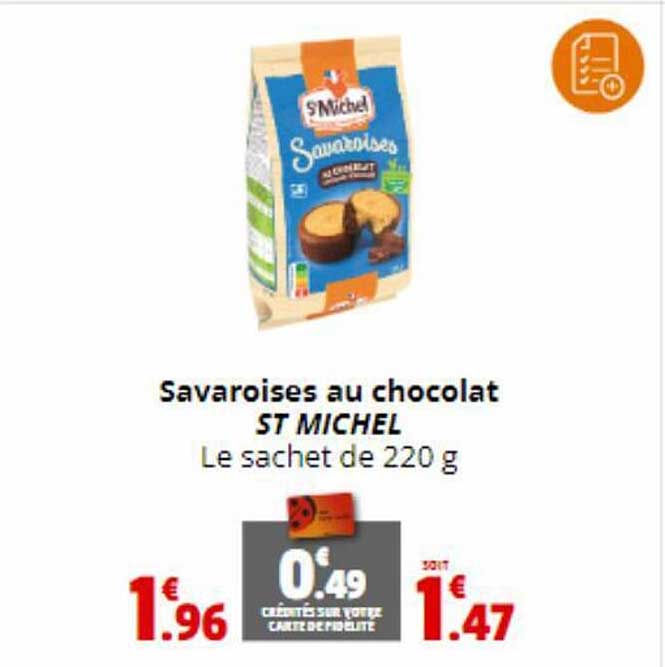 Savaroises Au Chocolat St Michel