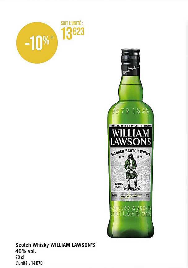 scotch whisky william lawson's