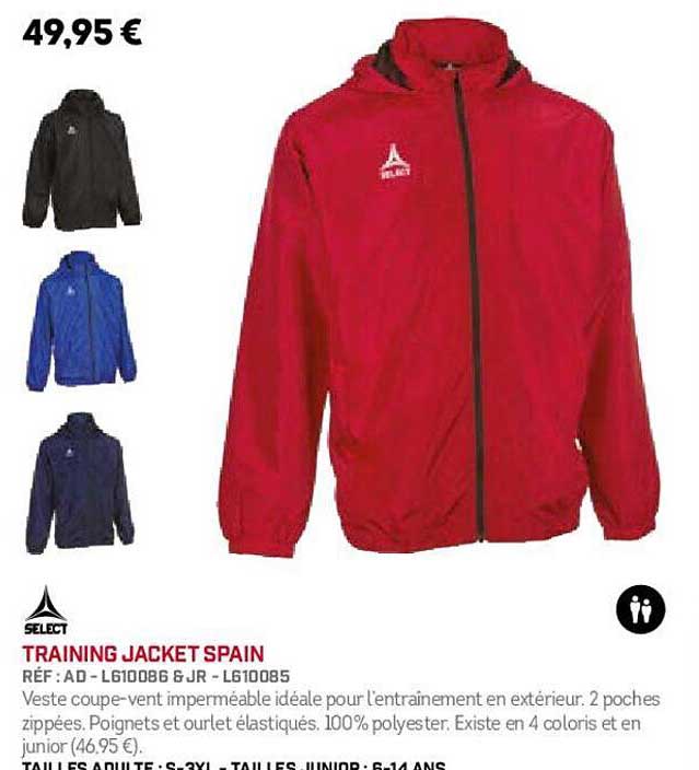 select training jacket spain