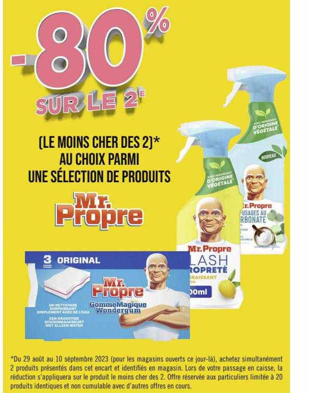 sélection de produits mr. propre