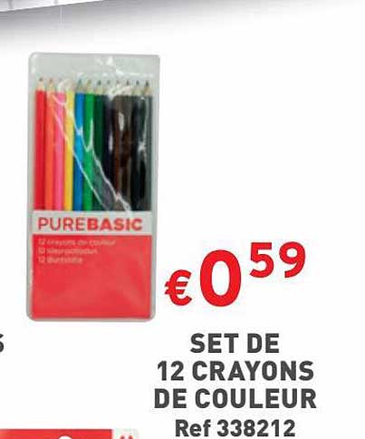 Set De 12 Crayons De Couleur