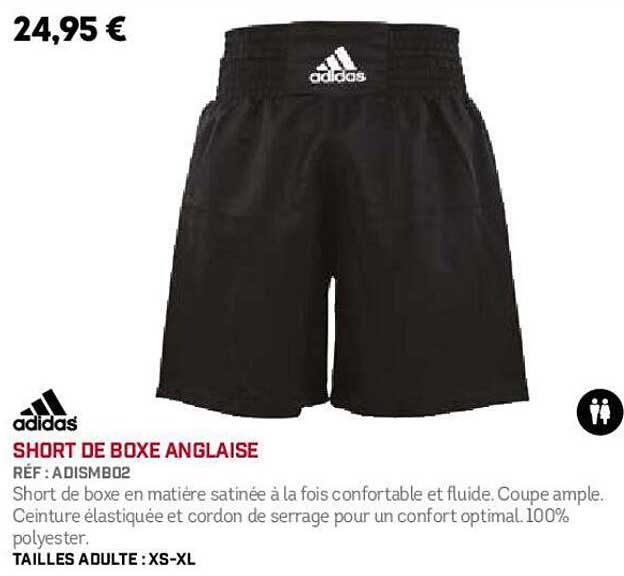 short de boxe anglaise adidas