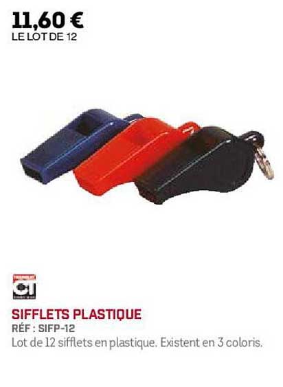 Sifflets Plastique
