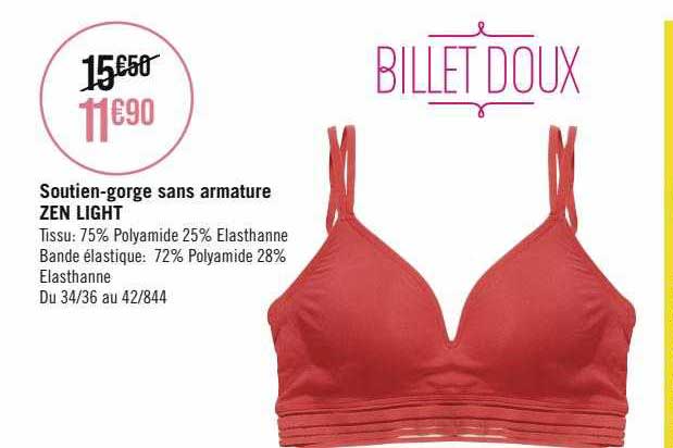 soutien-gorge sans armature zen light