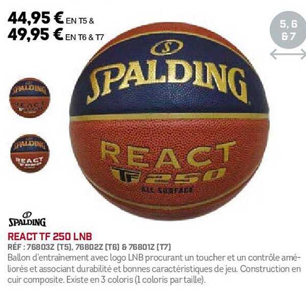 Spalding React Tf 250 Lnb