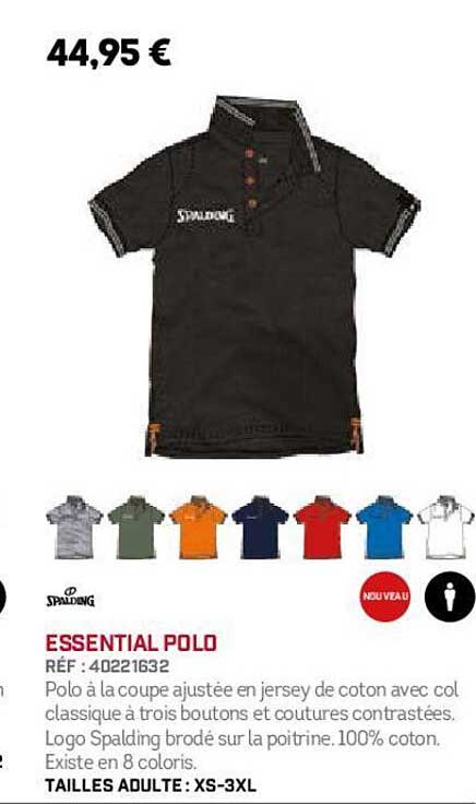spalding essential polo