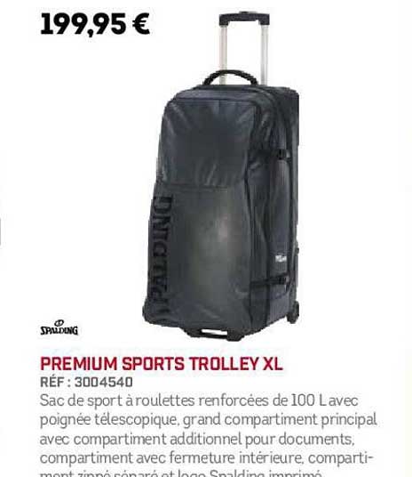 spalding premium sports trolley xl