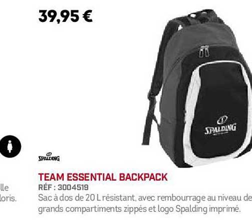 spalding team essential backpack