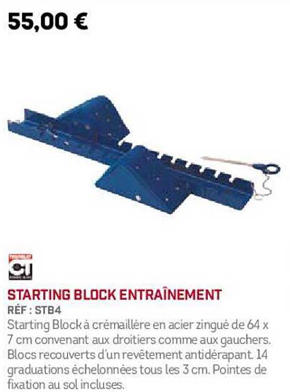 starting block entraînement