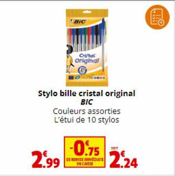 Stylo Bille Cristal Original Bic