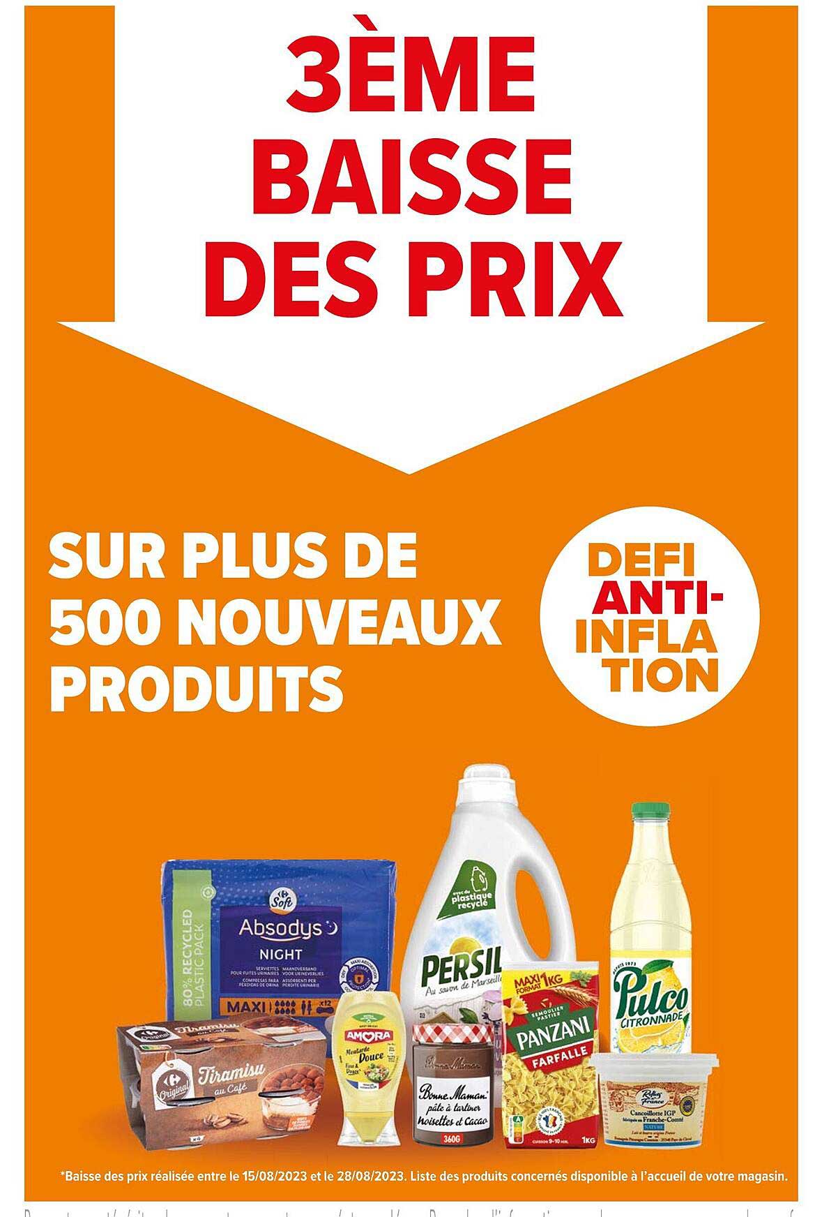sur plus de 500 nouveaux produits