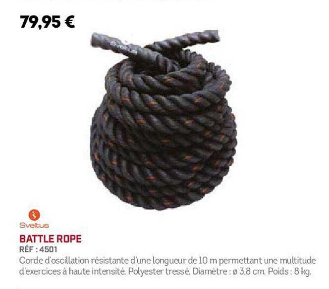 sveltus battle rope