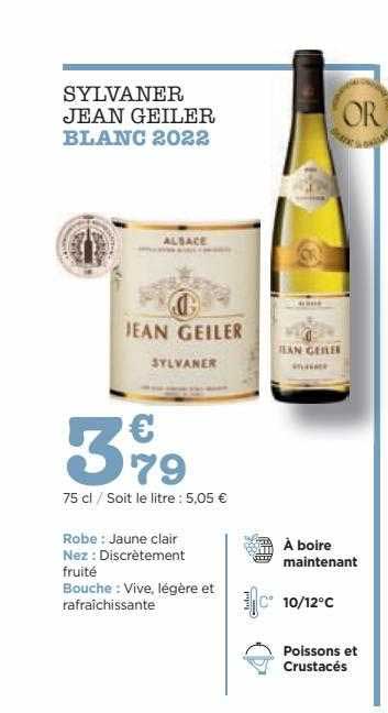 sylvaner jean geiler blanc 2022
