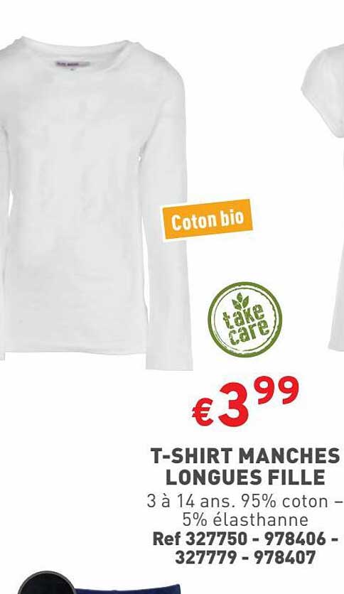 t-shirt manches longues fille