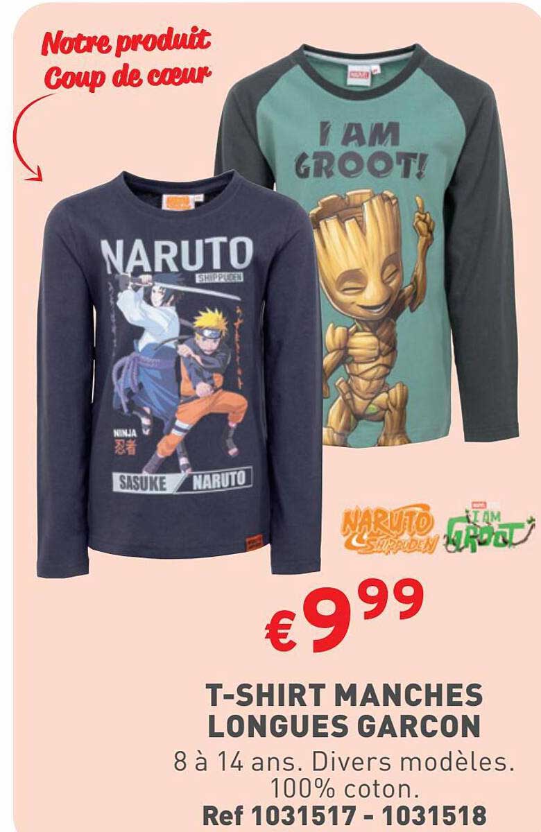 t-shirt manches longues garçon