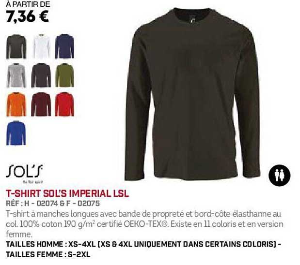 t-shirt sol's imperial lsl