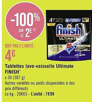 tablettes lave-vaisselle ultimate finish