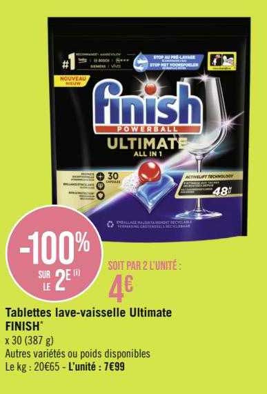 Tablettes Lave-vaisselle Ultimate Finish