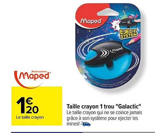 taille crayon 1 trou "galactic" maped