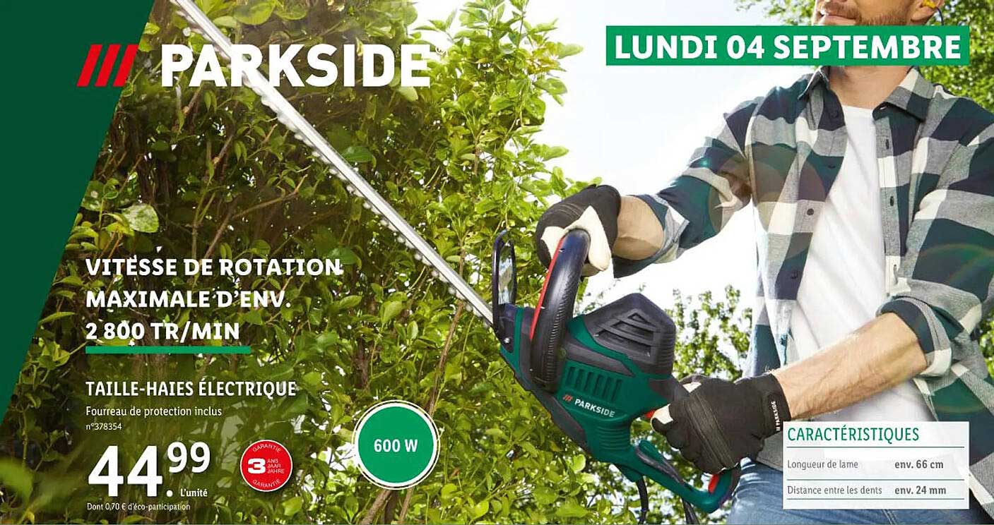 taille-haies électrique parkside