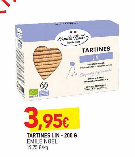 tartines lin émile noël - 200 g