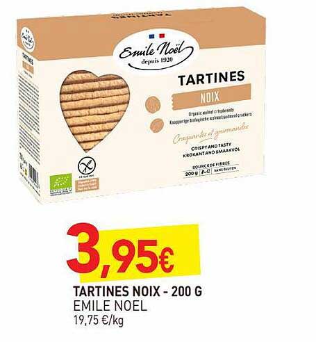 tartines noix émile noël - 200 g