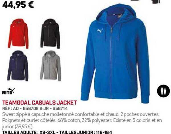 teamgoal casuals jacket puma