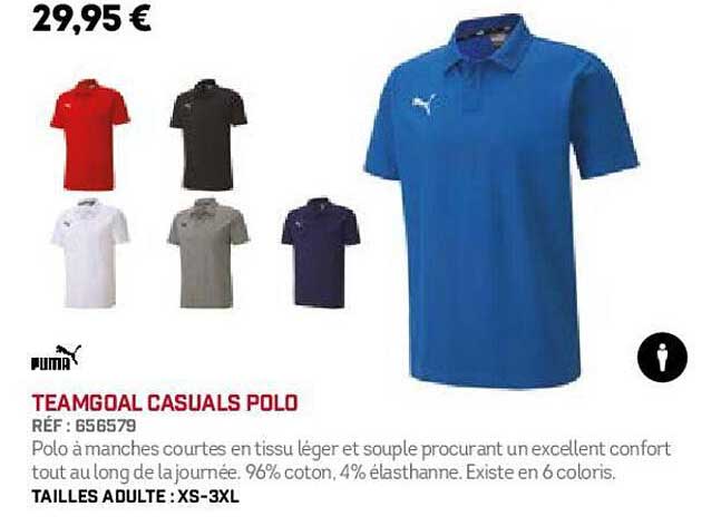 teamgoal casuals polo puma
