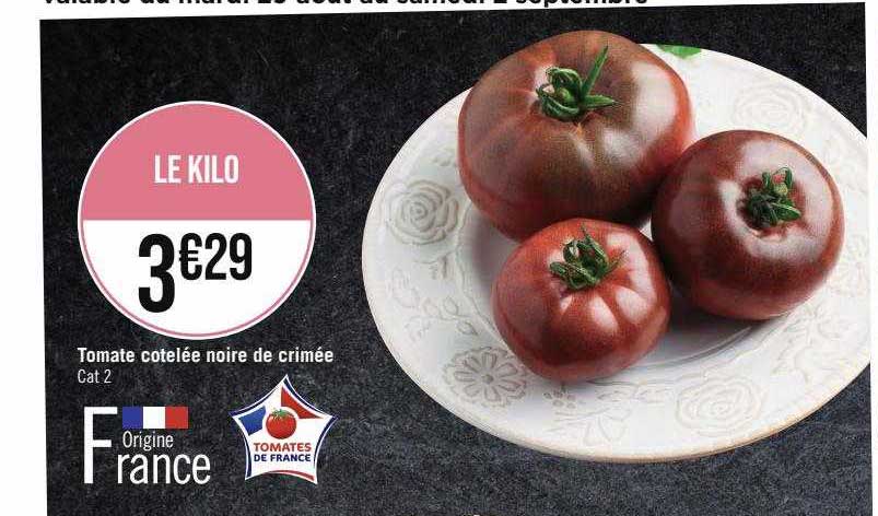 tomate côtelée noire de crimée