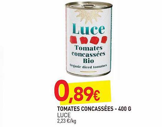 tomates concassées luce - 400 g