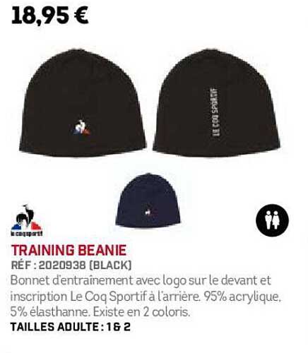 training beanie le coq sportif