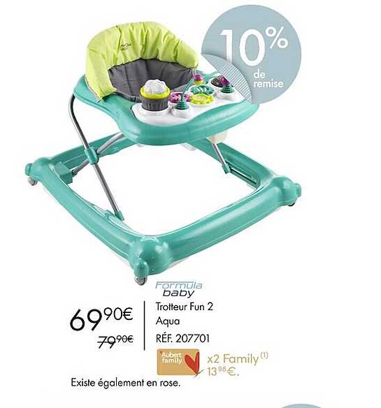 Trotteur Fun 2 Aqua Formula Baby