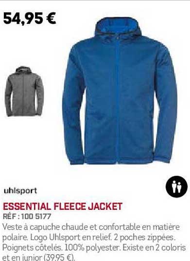 uhlsport essential fleece jacket