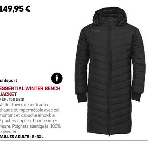 uhlsport essential winter bench jacket