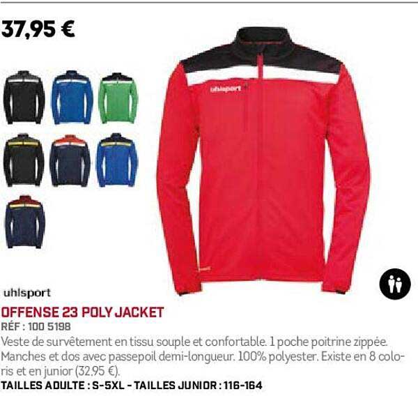 uhlsport offense 23 poly jacket