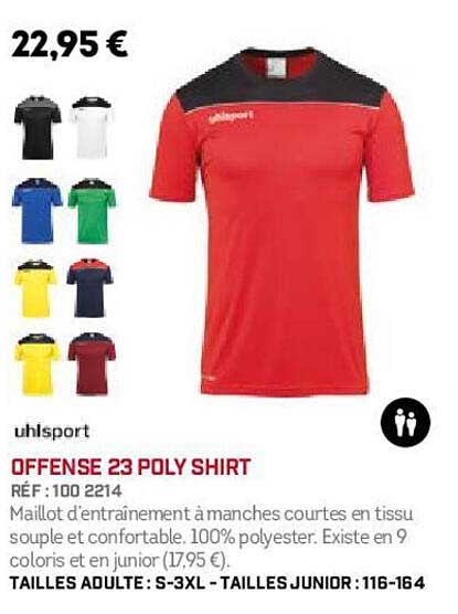 uhlsport offense 23 poly shirt