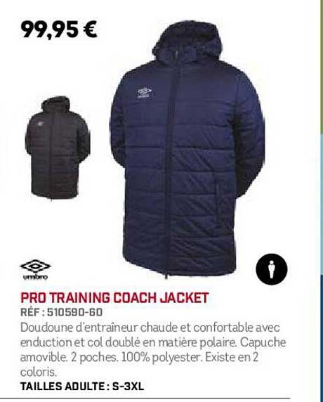 umbro pro training coach jacket